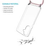 Fixed Pure Neck puzdro s odnímateľnou ružovou šnúrkou na krk pre Samsung Galaxy A26 5G
