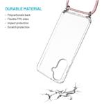 Fixed Pure Neck puzdro s odnímateľnou ružovou šnúrkou na krk pre Samsung Galaxy A36 5G/A56 5G