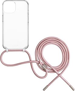 Fixed Pure Neck puzdro s ružovou šnúrkou na krk pre Samsung Galaxy A25 5G