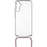 Fixed Pure Neck puzdro s ružovou šnúrkou na krk pre Samsung Galaxy A34 5G