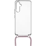 Fixed Pure Neck puzdro s ružovou šnúrkou na krk pre Samsung Galaxy A54 5G