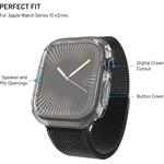 Fixed Pure Watch ochranné puzdro s temperovaným sklom pre Apple Watch Series 10, 42 mm, číre