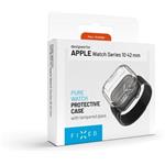 Fixed Pure Watch ochranné puzdro s temperovaným sklom pre Apple Watch Series 10, 42 mm, číre
