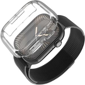 Fixed Pure Watch ochranné puzdro  s temperovaným sklom pre Apple Watch Series 10, 46 mm, číre