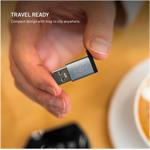 Fixed redukcia z hliníka USB-A na USB-C M/F, krátka