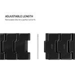 Fixed Resin Strap resinový remienok pre Apple Watch 44/45/46/49mm, Carbon Black