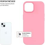 Fixed ReStory TPU gélový kryt pre Apple iPhone 15, ružový