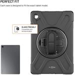 Fixed Rugged Tab Case odolné puzdro so stojanom pre Samsung Galaxy Tab A11+, čierne