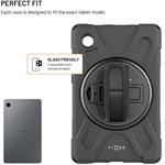 Fixed Rugged Tab Case odolné puzdro so stojanom pre Samsung Galaxy Tab A11, čierne