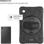 Fixed Rugged Tab Case odolné puzdro so stojanom pre Samsung Galaxy Tab A9, čierne