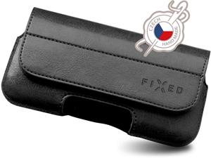 Fixed Sarif 5XL+ ochranné puzdro pre mobil, PU koža, čierne