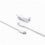 Fixed set autonabíjačka s USB-C výstupom a USB-C/USB-C káblom, PD, 1m, 18W, biely