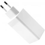 Fixed sieťová GaN nabíjačka s 2xUSB-C a USB výstupom, podpora PD, 65W, biela