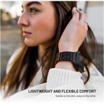 Fixed Silicone Magnetic Strap magnetický remienok pre Apple Watch 44/45/46/49mm, čierny