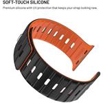 Fixed Silicone Magnetic Strap magnetický remienok pre Apple Watch 44/45/46/49mm, čierny