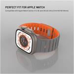 Fixed Silicone Magnetic Strap magnetický remienok pre Apple Watch 44/45/46/49mm, svetlo-sivý