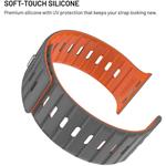 Fixed Silicone Magnetic Strap magnetický remienok pre Apple Watch 44/45/46/49mm, svetlo-sivý