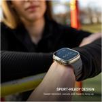 Fixed Silicone Magnetic Strap magnetický remienok pre Apple Watch 44/45/46/49mm, svetlo-sivý