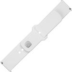Fixed Silicone Sporty Strap s Quick Release set silikónových remienkov 20mm pre smartwatch, biely