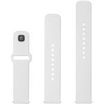 Fixed Silicone Sporty Strap s Quick Release set silikónových remienkov 20mm pre smartwatch, biely