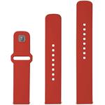 Fixed Silicone Sporty Strap s Quick Release set silikónových remienkov 20mm pre smartwatch, červený