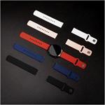 Fixed Silicone Sporty Strap s Quick Release set silikónových remienkov 20mm pre smartwatch, červený