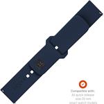 Fixed Silicone Sporty Strap s Quick Release set silikónových remienkov 20mm pre smartwatch, modrý