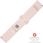 Fixed Silicone Sporty Strap s Quick Release set silikónových remienkov 20mm pre smartwatch, ružový