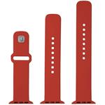 Fixed Silicone Sporty Strap set silikónových remienkov pre Apple Watch 38/40/41mm, červený