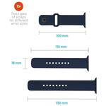 Fixed Silicone Sporty Strap set silikónových remienkov pre Apple Watch 38/40/41mm, modrý