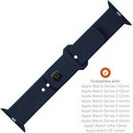 Fixed Silicone Sporty Strap set silikónových remienkov pre Apple Watch 42/44/45mm, modrý