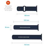 Fixed Silicone Sporty Strap set silikónových remienkov pre Apple Watch 42/44/45mm, modrý