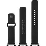 Fixed Silicone Sporty Strap Set silikónových remienkov pre Samsung Galaxy Watch 8, čierny