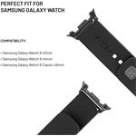 Fixed Silicone Sporty Strap Set silikónových remienkov pre Samsung Galaxy Watch 8, čierny