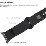 Fixed Silicone Sporty Strap Set silikónových remienkov pre Samsung Galaxy Watch 8, čierny