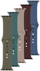 Fixed Silicone Strap 5x set silikónových remienkov pre Apple Watch 38/40/41mm v rôznych farbách