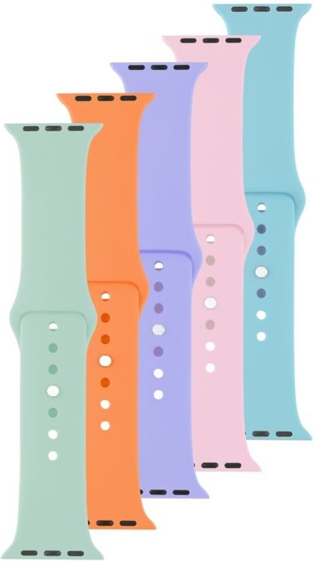 Fixed Silicone Strap 5x set silikónových remienkov pre Apple Watch 42/44/45/49mm v rôznych farbách