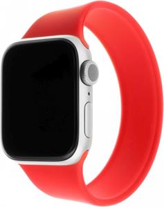 Fixed Silicone Strap Elastický silikónový remienok pre Apple Watch 38/40/41mm, veľkosť L, červený