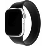 Fixed Silicone Strap Elastický silikonový remienok pre Apple Watch 38/40/41mm, veľkosť L, čierny