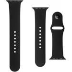 Fixed Silicone Strap set silikonových remienkov na príncípe rýchloupínania pre Apple Watch 38/40/41 mm, čierny