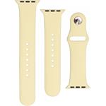 Fixed Silicone strap set silikonových remienkov na príncípe rýchloupínania pre Apple Watch 38/40/41 mm, svetlo - žlutý