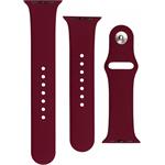 Fixed Silicone strap set silikonových remienkov na príncípe rýchloupínania pre Apple Watch 38/40/41 mm, vínovo - červen