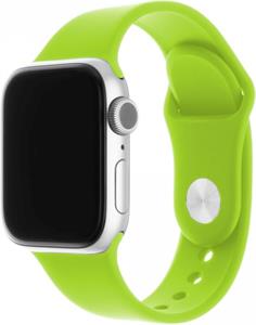 Fixed Silicone strap set silikonových remienkov na príncípe rýchloupínania  pre Apple Watch 42/44/45/49mm, zelený