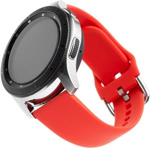 Fixed Silicone Strap silikónový remienok 20mm pre smartwatch, červený