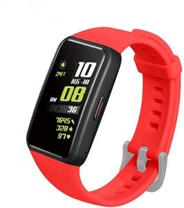 Fixed Silicone Strap Silikónový remienok pre Huawei Band 6, červený