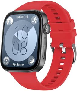 Fixed Silicone Strap silikónový remienok pre Huawei Watch FIT 4/4Pro/3, červený