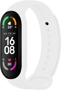 Fixed Silicone Strap silikónový remienok pre Xiaomi Band 7/ Mi Band 6/ Mi Band 5, biely