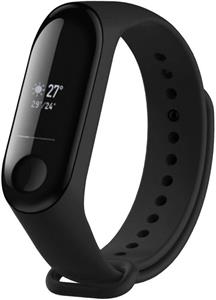 Fixed Silicone Strap silikónový remienok pre Xiaomi Mi Band 3/4, čierny