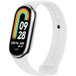 Fixed Silicone Strap silikónový remienok pre Xiaomi Smart Band 10/9/8, biely