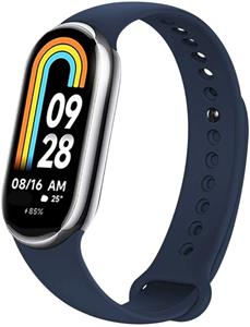 Fixed Silicone Strap silikónový remienok pre Xiaomi Smart Band 10/9/8, modrý